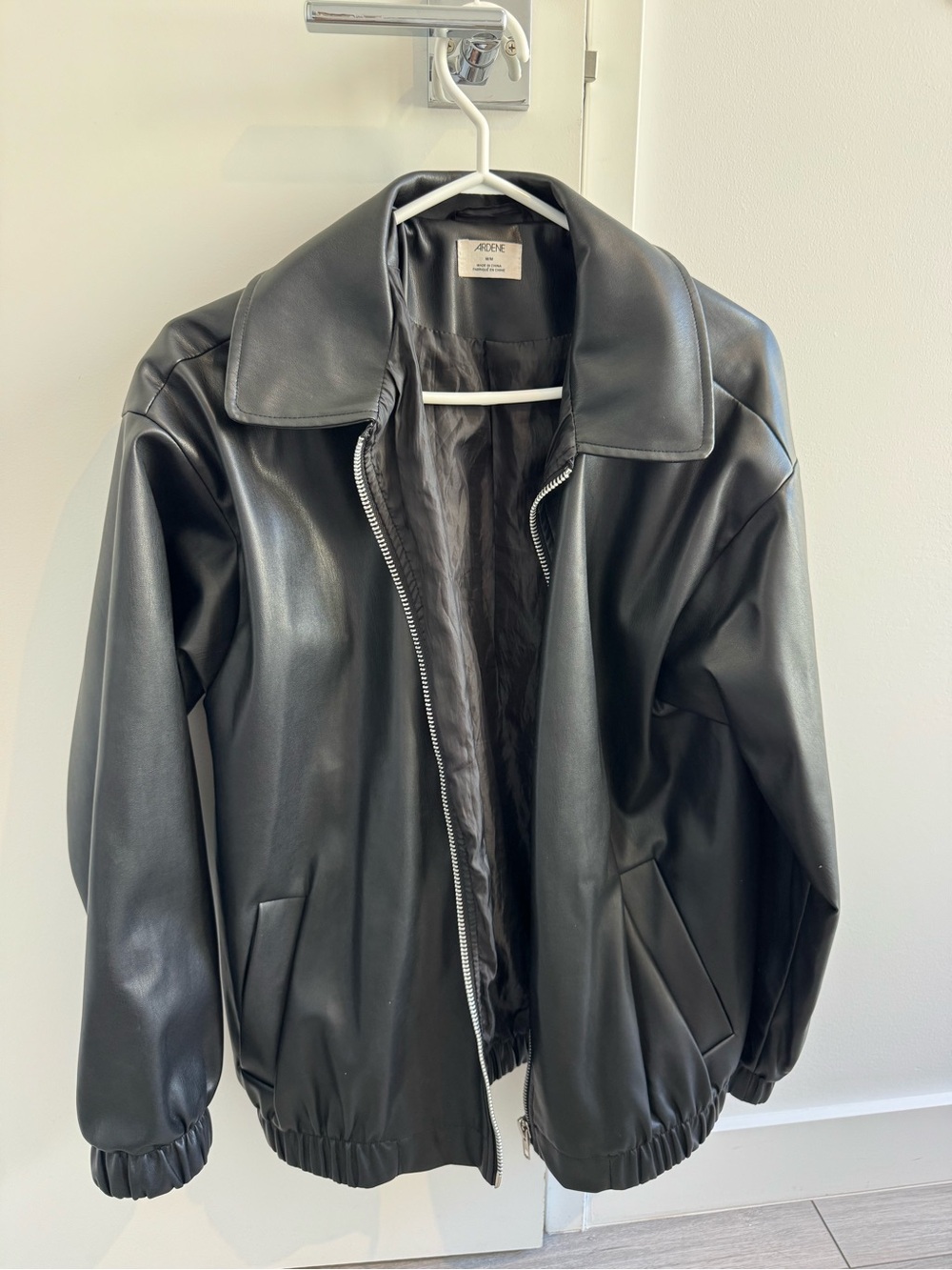 Ardene Black Faux Leather Jacket